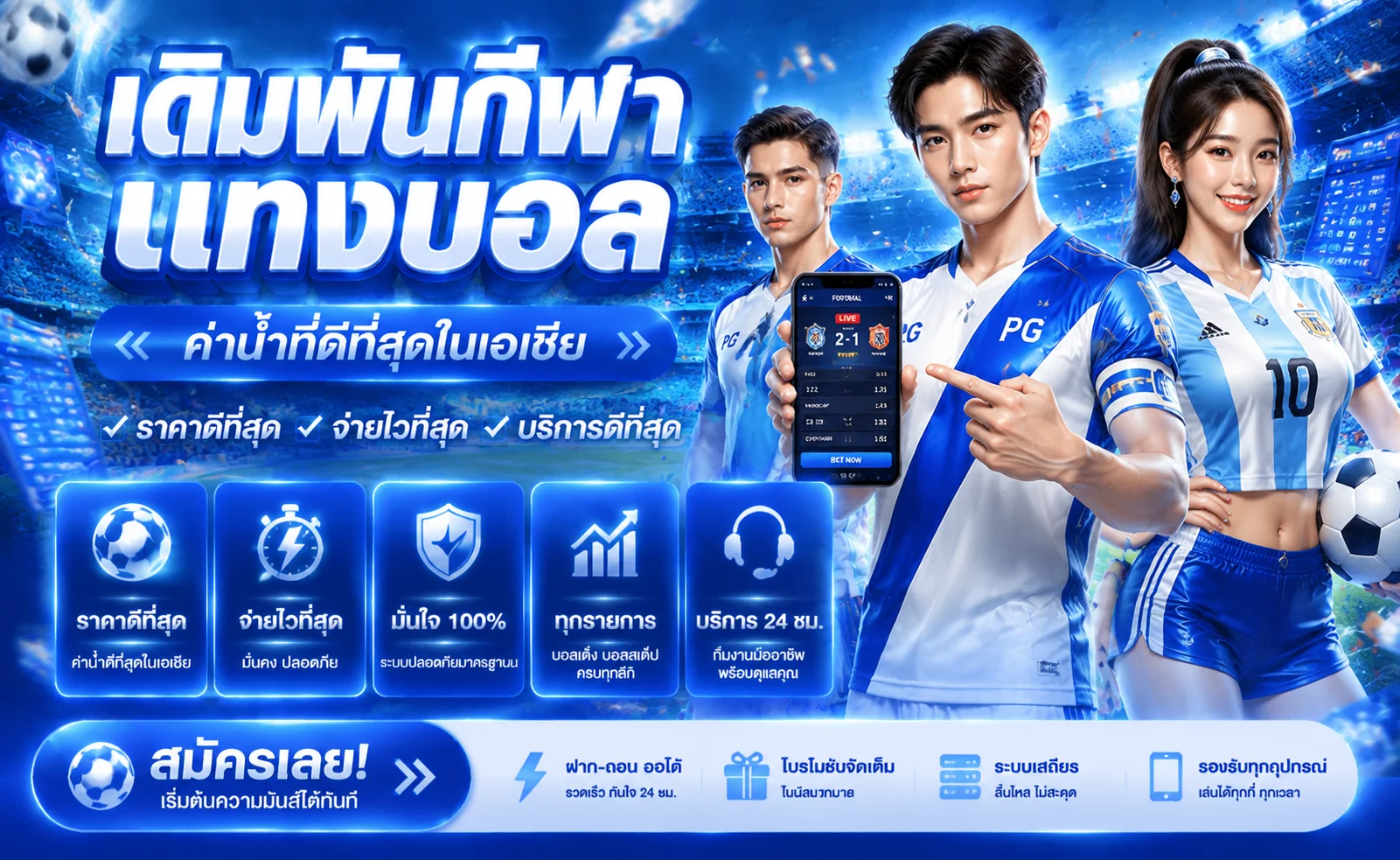 หน้าเดิมพันแทงบอลออนไลน์ TEXASBR ราคาน้ำดี ครบทุกลีก